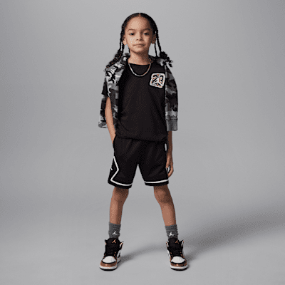 Playera de punto con collage para niños talla pequeña Jordan