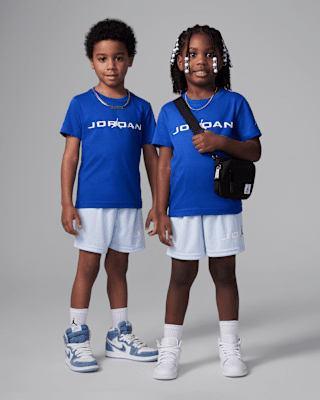 Детские шорты Jordan Little Kids' Baseline 2-Piece Mesh Shorts Set