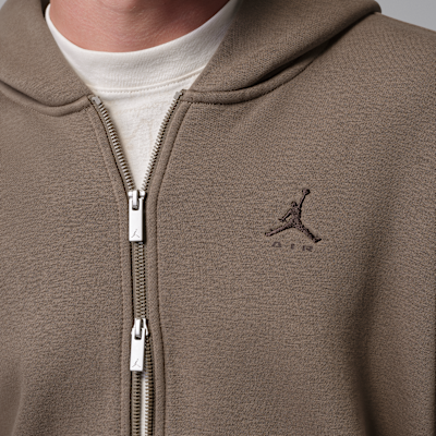 Jordan Brooklyn Tam Boy Fermuarlı Bol Kesimli Fleece Erkek Sweatshirt'ü görsel 4