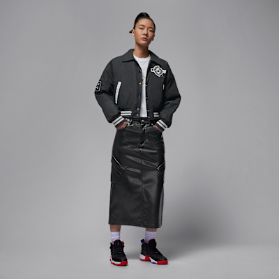 조던 플라이트 시카고 여성 인조 가죽 스커트