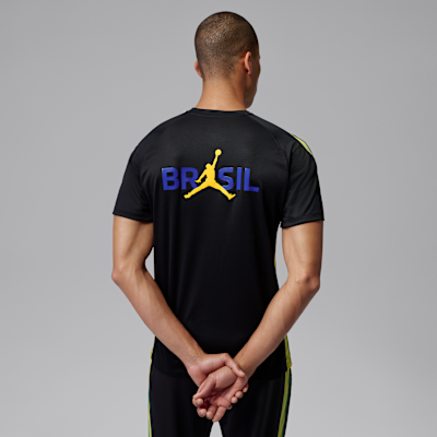 Jordan Brazil Strike Jordan Dri-FIT Kısa Kollu Örgü Erkek Futbol Üstü görsel 2