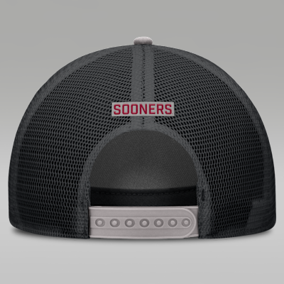 Oklahoma Primetime Rise Men's Jordan Brand College Trucker Adjustable Hat