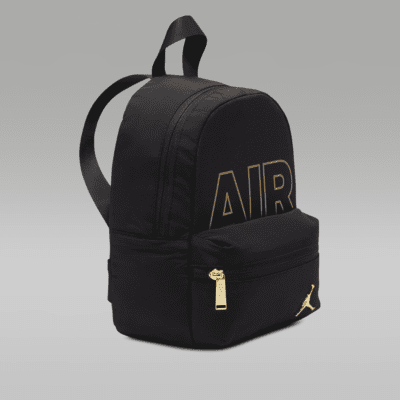 Jordan Black and Gold Backpack Medium Backpack