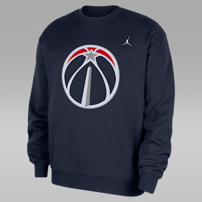 Washington Wizards Statement Essentials Men's Jordan NBA Fleece Crew-Neck Sweatshirt