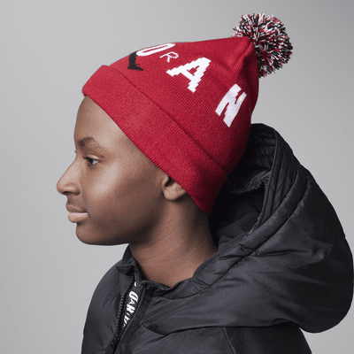 Conjunto de dos piezas para niños talla grande Jordan Pom Beanie Set