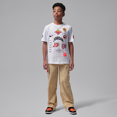 Playera con parche Dynasty para niños talla grande Jordan