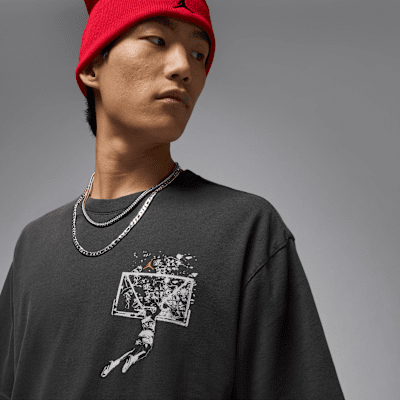 ジョーダン ブルックリン メンズ オーバーサイズド グラフィック Tシャツ