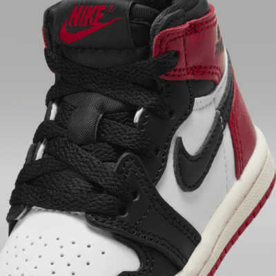 Jordan 1 Retro High OG 'Black Toe' Baby/Toddler Shoes