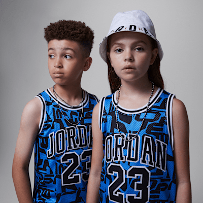 Jersey a rayas para niños talla grande Jordan 23