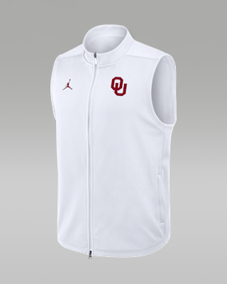 Мужская безрукавка Oklahoma Primetime Victory Jordan Brand Therma-FIT College Full-Zip Vest
