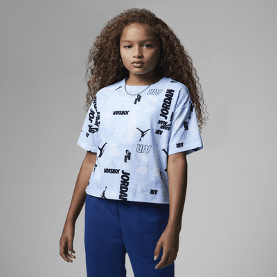 Nike Jordan Burst Graphic Tee Big Kids T-Shirt. Nike.com