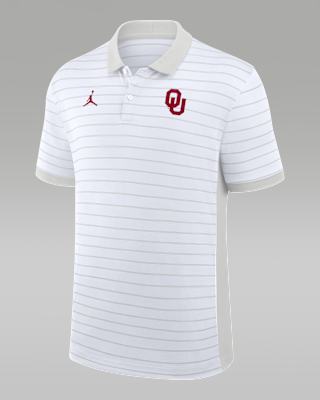 Мужские Oklahoma Sideline Victory Stripe Jordan Brand Dri-FIT College Polo
