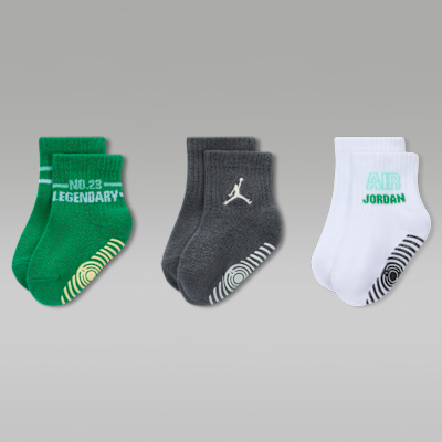 Jordan Baby Legendary Gripper Socks (3 Pairs) from Nike - $14