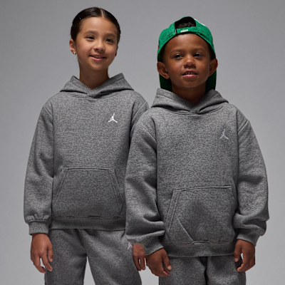 Conjunto de 2 piezas con sudadera con gorro sin cierre para niños talla pequeña Jordan Brooklyn Fleece
