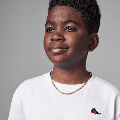 T-shirt Air Jordan 1 med märke för ungdom