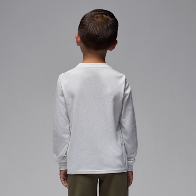 Playera de manga larga Jumpman Drip para niños talla pequeña Jordan