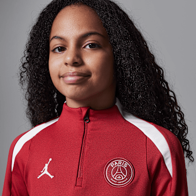 Paris Saint-Germain Strike Fourth Older Kids' Jordan Football Knit Drill Top