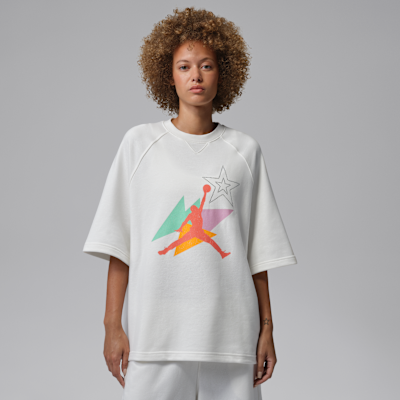 Jordan Brooklyn Fleece Women's French Terry Short-Sleeve T-Shirt from Nike - $70