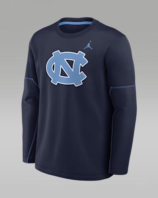 Мужская футболка North Carolina Sideline Coaches Jordan Brand Therma-FIT College Long-Sleeve