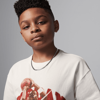 Playera 40 aniversario para niños talla grande Jordan