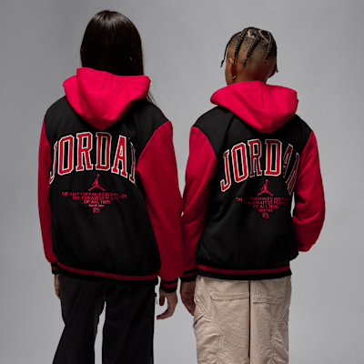 조던 주니어 니트 봄버 재킷