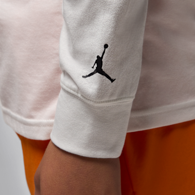 Playera de manga larga Label Air Jordan para niños talla grande