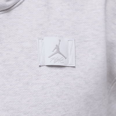 Sudadera sin cierre con gorro forrado de satén para mujer Jordan Flight Fleece