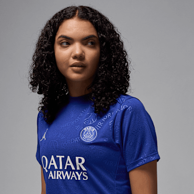 Paris Saint-Germain Academy Pro Fourth Women's Jordan Dri-FIT Football Short-Sleeve Pre-Match Top