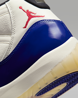 Sneaker Air Jordan Xi Low Bleu Marine Nike Jordan 11 Bleu Et Blanc