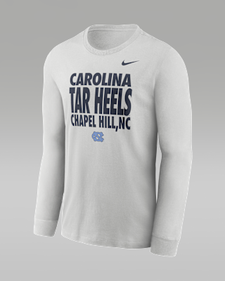 Мужская футболка North Carolina Sideline Slogan Jordan Brand Dri-FIT College Long-Sleeve