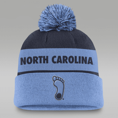 North Carolina Tar Heels Primetime Peak Men's Nike College Cuffed Pom Beanie