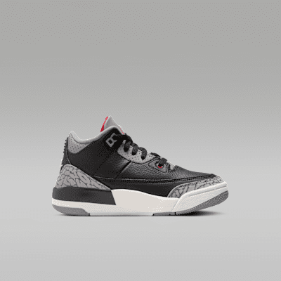 ジョーダン 3 レトロ "Black Cement" リトルキッズシューズ