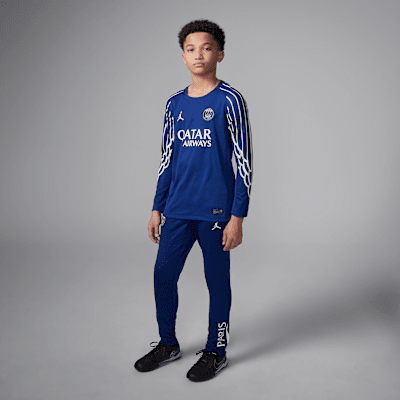 Pants de fútbol de tejido Knit Jordan Dri-FIT del Paris Saint-Germain complementarios Strike para niños talla grande