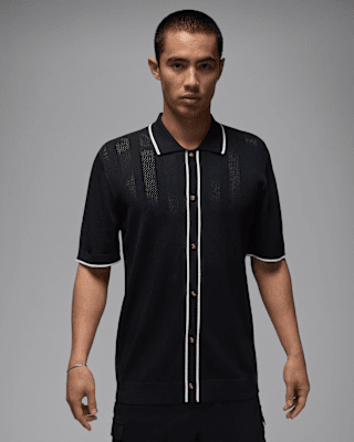 Мужские  Jordan Sport ​Men’s Knit Button-Down Golf Top