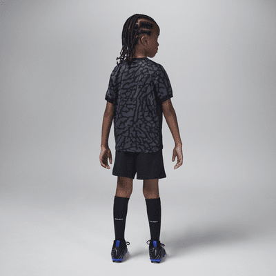 Paris Saint-Germain 2023/24 Third dreiteiliges Jordan Set für jüngere Kinder