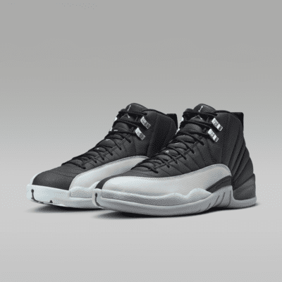 Air Jordan 12 Retro "Black and Wolf Grey" Men's Shoes