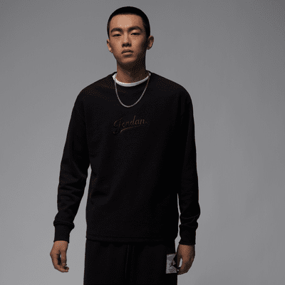 Mens long sleeve best sale fleece tops