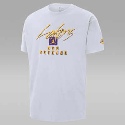 T-shirt Jordan NBA Max90 Los Angeles Lakers Courtside Statement Edition pour homme