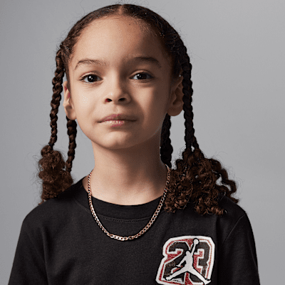 Playera de punto con collage para niños talla pequeña Jordan