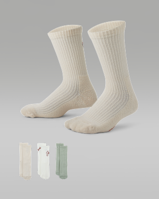 Детские носки Jordan Big Kids' Shorty Crew Socks (3 Pairs)