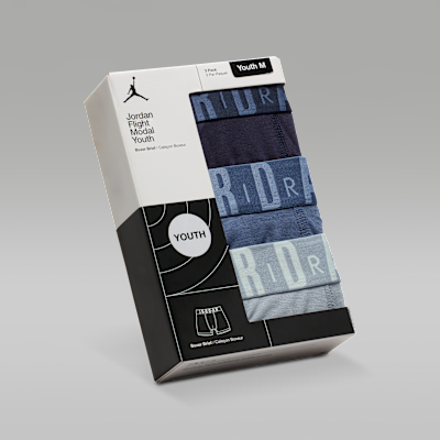 Jordan Big Kids' Flight Modal Boxer Briefs (3-Pack)
