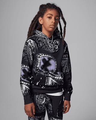 Детское худи Jordan MVP Big Kids' Fleece Printed Pullover Hoodie