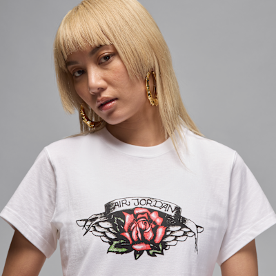 Jordan Flight T-shirt met aansluitende pasvorm en graphic voor dames