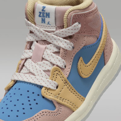 Tenis para bebé e infantil Jordan 1 Mid Sneaker School