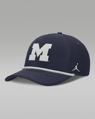 Женские  Michigan Sideline Rope Rise Jordan Brand College Adjustable Hat