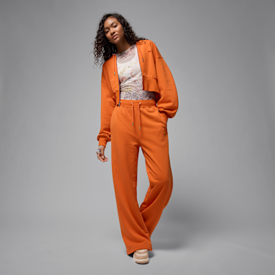 Jordan Flight Fleece Women's Cropped Satin-Lined Hoodie