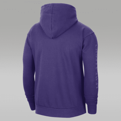 Los Angeles Lakers Jordan Brand Women's Courtside Statement Edition Pullover  Hoodie - Purple