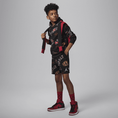 Jordan MJ Essentials Big Kids' Printed Pullover Hoodie. Nike.com