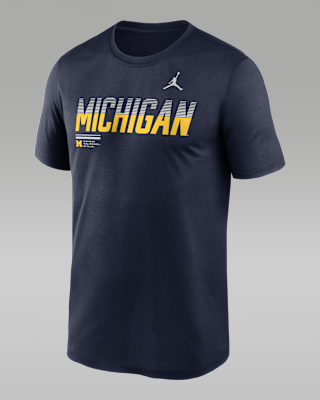 Мужская футболка Michigan Sideline Legend Jordan Brand Dri-FIT College