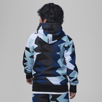 Sudadera con gorro para niños talla grande Jordan MJ Flight MVP Printed Pullover